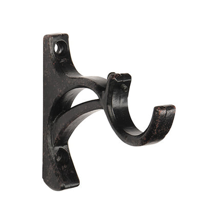 Iron Oxide Kirsch 1 3/8" Wrought Iron 5 3/8" Return Bracket