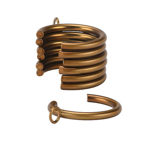 gilded bronze Kirsch 1" Designer Metals C-Rings