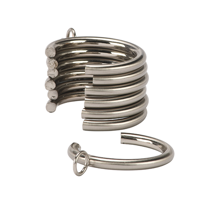 satin nickel Kirsch 1" Designer Metals C-Rings